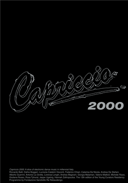 Capriccio 2000. a Slice of Electronic Dance Music in Millennial Italy