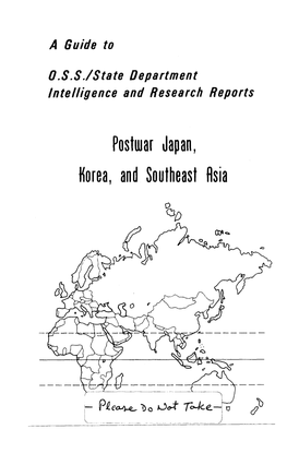 Postwar Japan, Korea, and Southeast Asia a Guide To