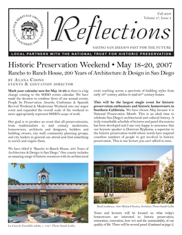 Historic Preservation Weekend • May 18-20, 2007
