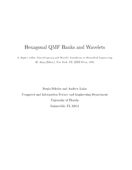 Hexagonal QMF Banks and Wavelets