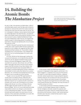 14. Building the Atomic Bomb: the Manhattan Project Fdr4freedoms 2