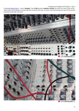Musikmesse Frankfurt 2013 Report – Part 2 Continuing Report Part 1 – Now to Doepfer