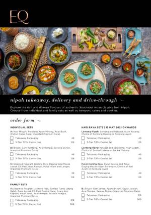 Nipah Takeaway & Delivery Promo Order Form A4 Lowres