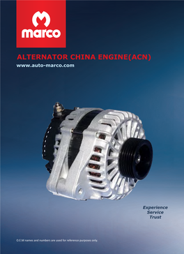 Alternator China Engine(Acn)