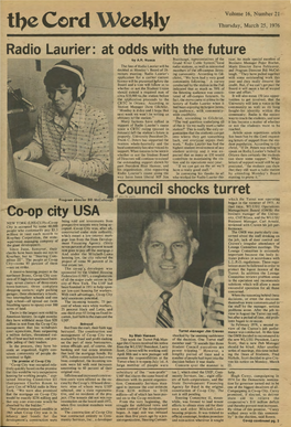 The Cord Weekly (March 25, 1976)