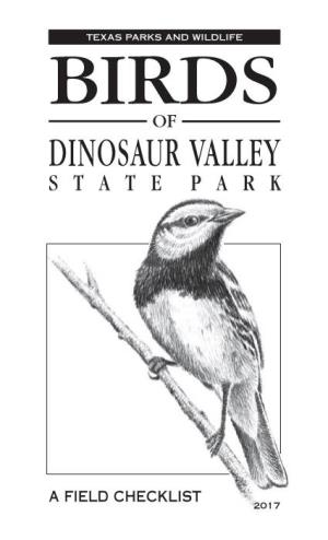 Birds of Dinosaur Valley State Park: a Field Checklist