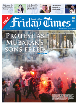 Protest As Mubarak's Sons Freed Protest As