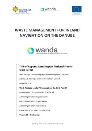 Waste Management for Inland Navigation on the Danube