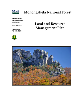 Monongahela National Forest Land and Resource Management Plan
