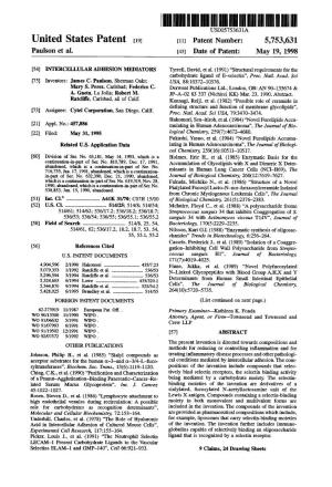 United States Patent (19) 11 Patent Number: 5,753,631 Paulson Et Al