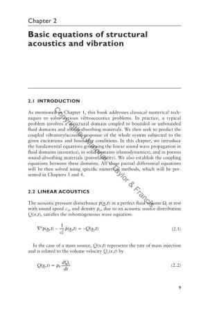 Basic Equations of Structural Acoustics and Vibration