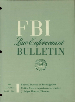 Federal Bureau of Investigation United States Department of Justice J. Edgar Hoover, Director