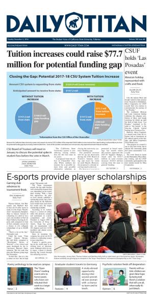 E-Sports Provide Player Scholarships Gaming Club Going,” Hernandez Said