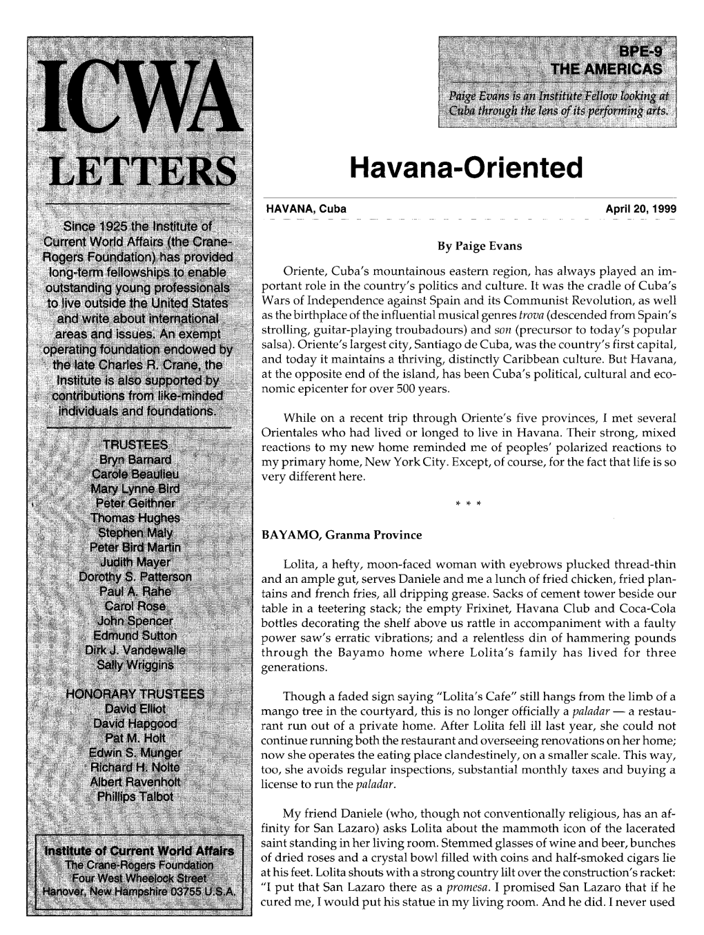 Havana-Oriented