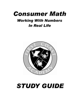 Consumer Math STUDY GUIDE
