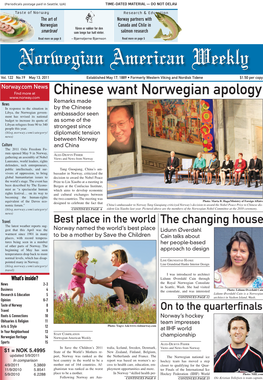 Chinese Want Norwegian Apology