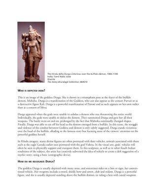 The Hindu Deity Durga (PDF)