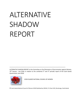 Alternative Shadow Report