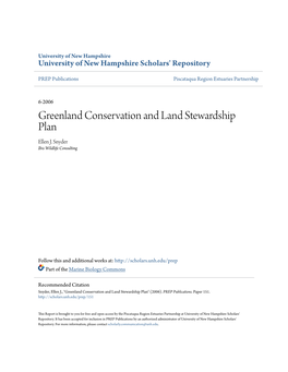 Greenland Conservation & Land Stewardship