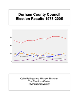 Durham County Council Election Results 1973-2005