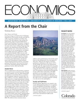 A Report from the Chair