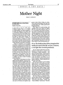 Mother Night EMILY GORDON