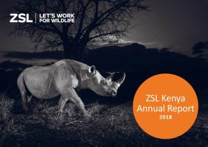 Kenya Annual Report 2018 “It Is So Rewarding to Be Able to Train Rangers from Our Partner Organisations in SMART