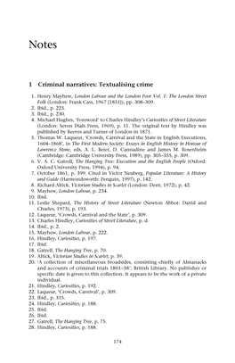 1 Criminal Narratives: Textualising Crime