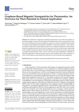 Graphene-Based Magnetic Nanoparticles for Theranostics: an Overview for Their Potential in Clinical Application