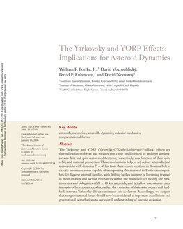 The Yarkovsky and YORP Effects: Implications for Asteroid Dynamics