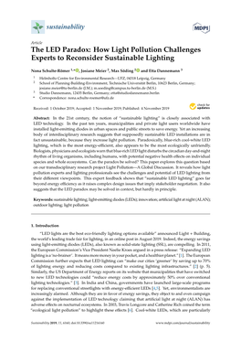 The LED Paradox: How Light Pollution Challenges Experts to Reconsider Sustainable Lighting