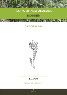 Flora of New Zealand Mosses