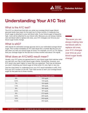 Understanding Your A1C Test