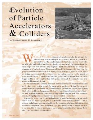 Evolution of Particle Accelerators & Colliders