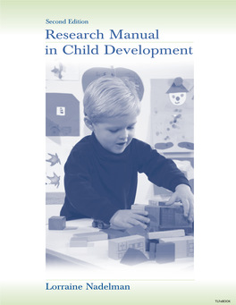 Research Manual in Child Development, Second Edition