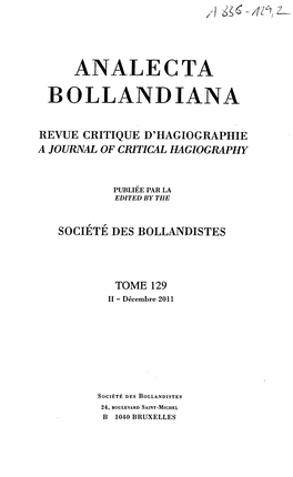 Analecta Bollandiana