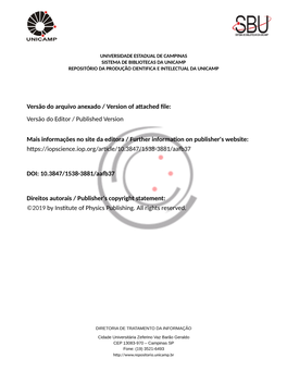 Versão Do Arquivo Anexado / Version of Attached File: Versão Do Editor / Published Version