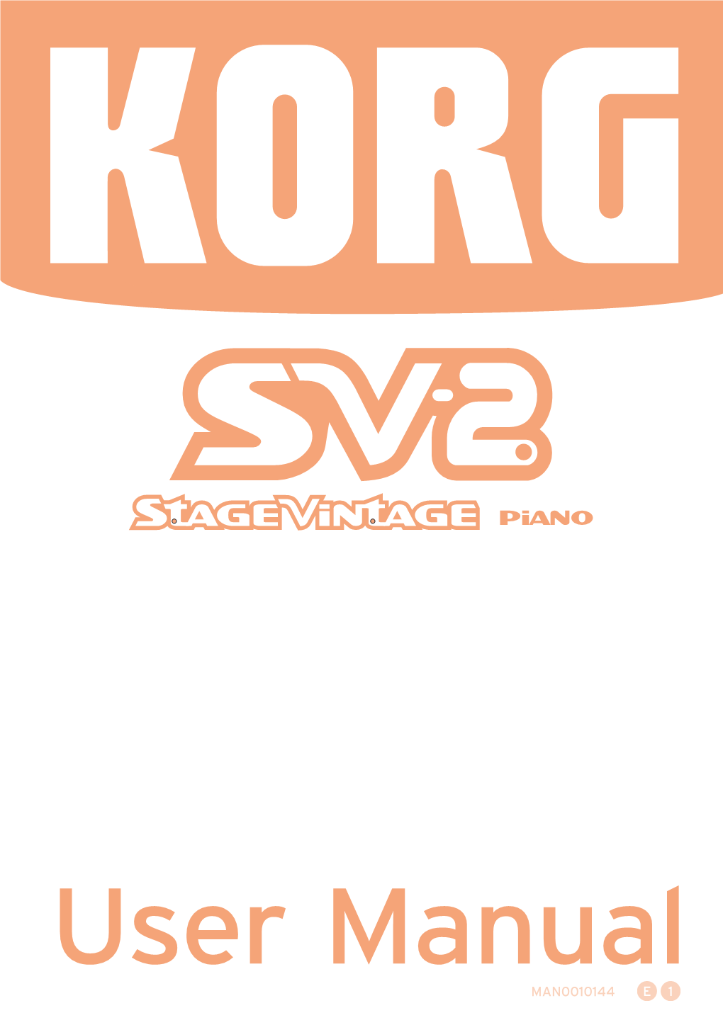 KORG SV-2 User Manual