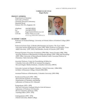 Professor Bayley's CV (Pdf)