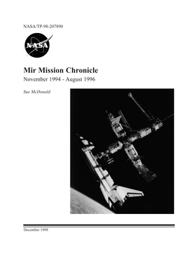 Mir Mission Chronicle November 1994 - August 1996