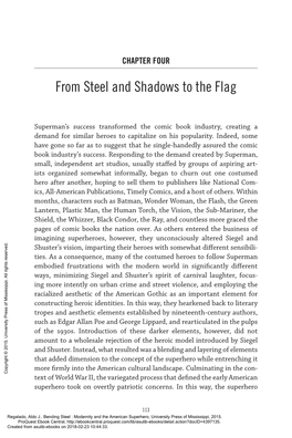 From Steel and Shadows to the Flag