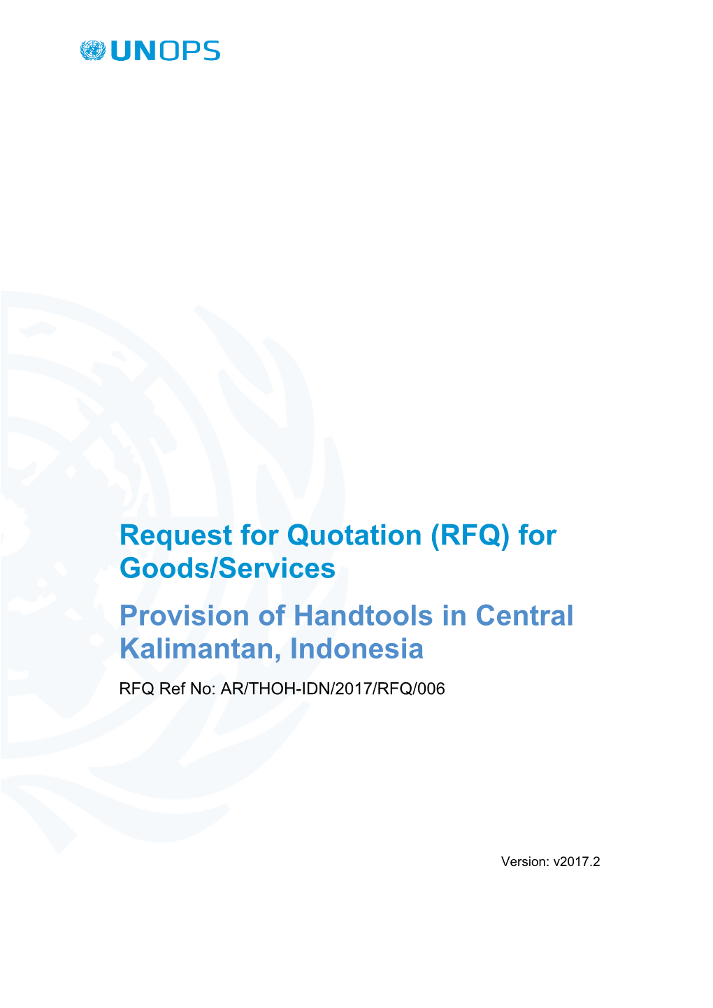 RFQ for Goods/Services