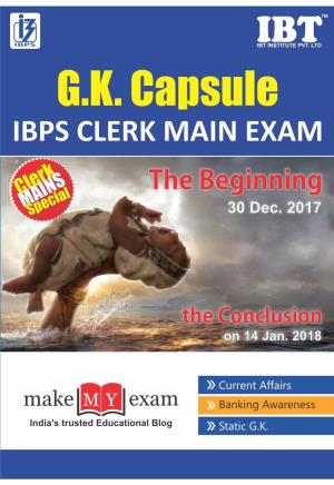 Ibps Clerk Main Exam