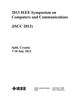 2013 IEEE Symposium on Computers and Communications
