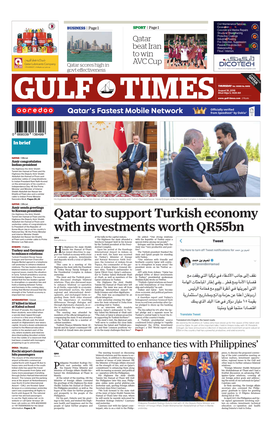 Qatar to Support Turkish Economy with Investments Worth Qr55bn