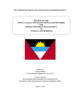 Review of the Protected Areas Management Framework in Antigua