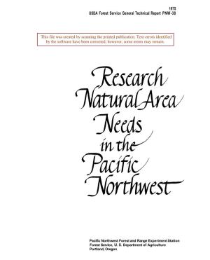 USDA Forest Service General Technical Report PNW-38