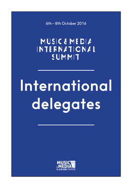 International Delegates Sync