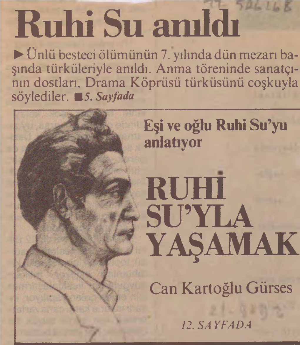 Ruhi Su'yla Yaşamak