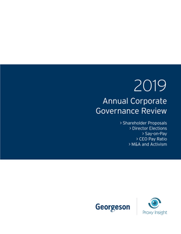 Annual Corporate Governance Review > 3 Executive Summary and Acknowledgements